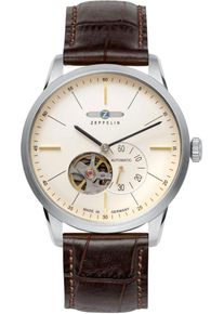 Zeppelin Herren Automatikuhr "Flatline Automatic", braun, Armbanduhren, Armbanduhr, Herrenuhr, Made in Germany