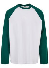 Urban Classics Herren Longsleeve "Urban Classics Herren Organic Oversized Raglan Longsleeve", grün, klassisch, Gr. 4XL, unifarben, 100% Baumwolle,