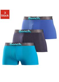 Bench. Herren Boxer "Boxershorts für Herren", Gr. S, blau, Jersey, Obermaterial: 90% Baumwolle, 10% Elasthan (LYCRA), unifarben, Unterhosen,