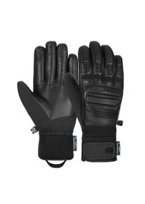 Reusch Damen Skihandschuhe "Arbiter", schwarz, klassisch, Gr. 10,5, mehrfarbig, 70% Ziegenleder, 30% Polyester, Handschuhe, extra warm, winddicht und