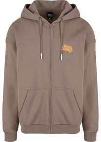 K1x Herren Sweatjacke "K1x K1x Stars Zip Hoodie", braun, Gr. S, 65% Baumwolle, 35% Polyester, Sweatjacken