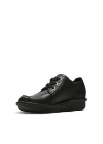 Clarks Damen Schnürschuh "Funny Dream", Gr. 41, schwarz, Leder, casual, Schuhe, Freizeitschuh, Halbschuh, Komfortschuh mit Ziernaht