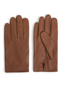 BOSS Orange Damen Lederhandschuhe "Glove", braun, casual, Gr. 9,5, unifarben, Leder, Handschuhe, mit Touch Tech Fingertips