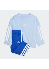 Kinder Trainingsanzug "I 3S FT JOG 240", blau, sportlich, Gr. 86, adidas Sportswear, Obermaterial: 70% Baumwolle, 30% Polyester, Sportanzüge