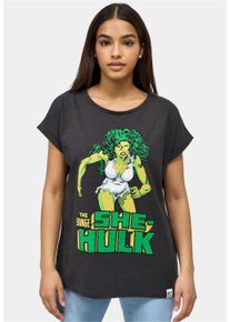 Recovered Damen T-Shirt "She Hulk", schwarz, casual, Gr. XXL, bedruckt, 100% Baumwolle, Shirts, im zeitlosen Design