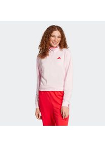 Damen Sweatshirt "W CB 14ZIP", pink, sportlich, Gr. XXL, adidas Sportswear, Obermaterial: 55% Baumwolle, 36% Polyester, 9% Viskose, Sweatshirts