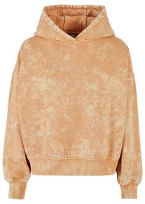 Urban Classics Damen Kapuzenpullover "Urban Classics Damen Ladies Oversized Towel Washed Hoody", orange, casual, Gr. L, unifarben, 70% Baumwolle, 30%