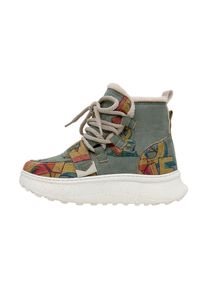 DOGO Damen Schnürstiefelette "Snowie Love Damen Boots / Female", Gr. 38, blau, Textil, Schuhe, Vegan