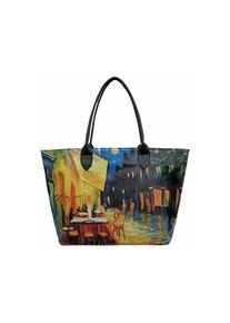 DOGO Damen Weekender "Weekender Pastel Night Damen Handtaschen (Fashion) / Neutral", blau, Lacklederimitat, Taschen, Vegan