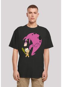 F4NT4STIC Herren T-Shirt "Familie Feuerstein Bamm Bamm And Dino", schwarz, casual, Gr. 5XL, Obermaterial: 100% Baumwolle, Shirts, Print