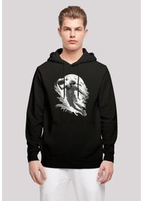 F4NT4STIC Herren Kapuzenpullover "Basketball Spieler", schwarz, casual, Gr. S, Obermaterial: 50% Baumwolle, 50% Polyester, Pullover, Print