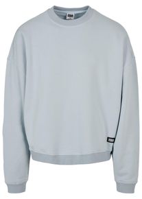 Urban Classics Herren Rundhalspullover "Urban Classics Herren 80's Crewneck", blau, casual, Gr. S, unifarben, 65% Baumwolle, 35% Polyester, Pullover