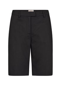 Freequent Damen Chinoshorts "FQISABELLA-SHO", schwarz, casual, Gr. L, unifarben, Web, Obermaterial: 50% Baumwolle, 47% Polyamid, 3% Elasthan, Hosen,