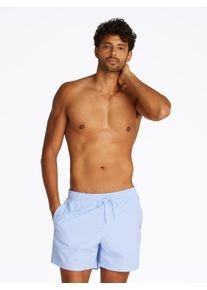 Herren Badeshorts "MEDIUM DRAWSTRING", blau, casual, Gr. S, Tommy Hilfiger Swimwear, unifarben, Polyester, Badehosen, mit Logostickerei an der Hüfte