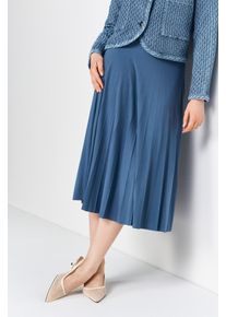 RICHROYAL Damen Plisseerock, blau, feminin, Gr. 34, Web, Obermaterial: 95% Polyester, 5% Elasthan, Röcke, mit elastischem Bund