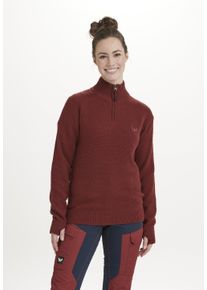 WHISTLER Damen Strickpullover "Kamry", braun, casual, Gr. 42, unifarben, 70% Polyacryl, 30% Wolle, Pullover, mit hohem Kragen