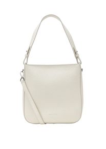 Marc O'Polo MARC O'POLO Damen Umhängetasche "aus genarbtem Rindleder", beige, Leder, unifarben, Taschen