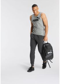 Puma Herren Trainingshose "ESS LOGO PANTS TR CL", grau, sportlich, Gr. S, unifarben, Sweatware, Obermaterial: 68% Baumwolle, 32% Polyester, Hosen,