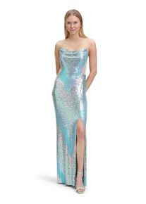 Vera Mont Damen Abendkleid "Vera Mont Abendkleid mit Pailletten", blau, feminin, Gr. 34, Obermaterial: 100% Polyester. Besatz: 100% Polyamid. Futter: