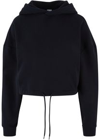 Urban Classics Damen Kapuzenpullover "Urban Classics Damen Ladies Cropped Oversized Hoodie", schwarz, casual, Gr. XL, unifarben, 80% Baumwolle, 20%