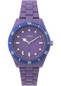 Timex Damen Quarzuhr "LEGACY 37 mm"lila, Armbanduhren, Armbanduhr, Damenuhr,Kunststoffarmband, Leuchtzeiger