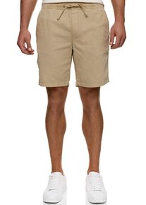 INDICODE Herren Shorts "INWamo", gelb, modisch, Gr. XL, unifarben, Web, Obermaterial: 55% Baumwolle, 45% Leinen, Hosen