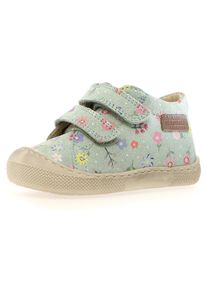 Naturino Kinder Barfußschuh "BAREFOOT AMUR VL PR", Gr. 20bonny mint blumen, Veloursleder, bedruckt, geblümt, modisch, Schuhe, Kindergartenschuh mit