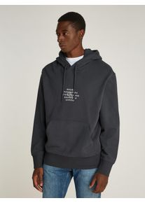 Herren Sweatshirt "NYC STAMP GRAPHIC HOODIE", schwarz, casual, Gr. XL, Calvin Klein Jeans, unifarben, Sweatware, Obermaterial: 100% Baumwolle,
