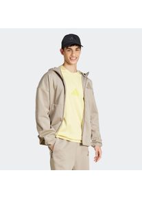 Herren Kapuzensweatshirt "M Z.N.E. FZ", beige, sportlich, Gr. XXL, adidas Sportswear, Obermaterial: 57% Polyester, 43% Baumwolle, Sweatshirts