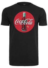 Merchcode Herren T-Shirt "Merchcode Herren Coca Cola Bottle Logo Tee", schwarz, casual, Gr. XXL, unifarben, 100% Baumwolle, Shirts