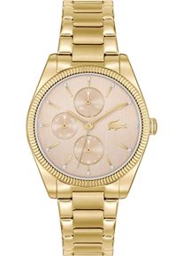 Lacoste Damen Multifunktionsuhr "ORSAY", gold, Armbanduhren, Quarzuhr, Armbanduhr, Damenuhr, Datum, Edelstahlarmband