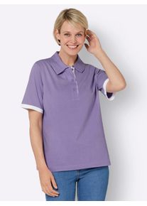 Classic Basics Damen Poloshirt "Poloshirt", lila, Gr. 48, unifarben, 100% Baumwolle, Shirts