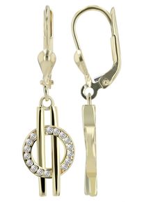 Adelia´s ADELIA ́S Damen Paar Ohrhänger, Damen, Gelbgold 333, silber, Gelbgold 333, Ohrringe