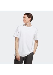 Herren T-Shirt "M ALL SZN T", weiß, sportlich, Gr. XXL, adidas Sportswear, clean, Obermaterial: 100% Baumwolle, Shirts
