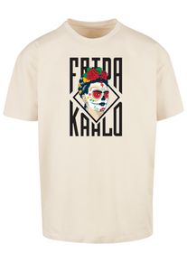 Merchcode Herren T-Shirt "Merchcode Herren Frida Kahlo - Lettering Heavy Oversize Tee", beige, casual, Gr. L, bedruckt, 100% Baumwolle, Shirts