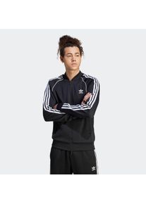 Herren Trainingsjacke "SST TT", schwarz-weiß, sportlich, Gr. XXXL, adidas originals, gestreift, Obermaterial: 70% Polyester, 30% Baumwolle, Jacken,