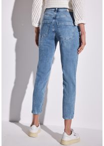 Street One Damen Loose-fit-Jeans, blau, casual, Gr. 36, unifarben, Jeans, 84% Baumwolle, 13% Polyester, 3% Elasthan, Jeans, High Waist
