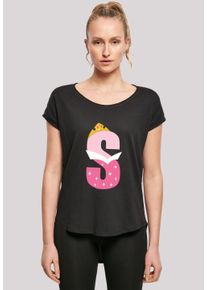 F4NT4STIC Damen T-Shirt "Disney Alphabet S Is For Sleeping Beauty", schwarz, casual, Gr. XS, Obermaterial: 100% Baumwolle, Shirts, Print