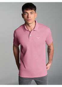 TRIGEMA Herren Poloshirt "TRIGEMA Poloshirt DELUXE Piqué", lila, Basic, Gr. M, 100% Baumwolle, Shirts