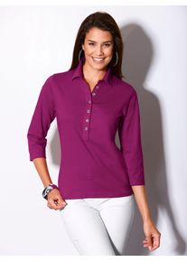Casual Looks Damen Poloshirt "Poloshirt", pink, Gr. 38, unifarben, 50% Baumwolle, 50% Modal, Shirts