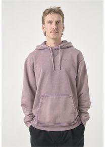 Cleptomanicx Herren Kapuzensweatshirt "Boxy Hooded Ligull Washed", lila, casual, Gr. XL, bestickt, 100% Baumwolle, Sweatshirts, im lockeren Schnitt