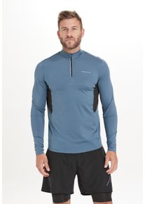 Endurance Herren Langarmshirt "LANBARK", blau, sportlich, Gr. XXXL, mehrfarbig, 85% Polyester, 15% Elasthan, Shirts, mit hochwertiger Sportausstattung