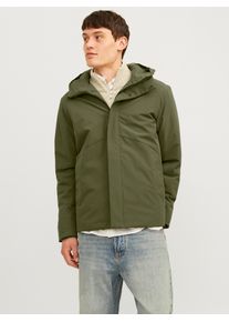 Jack & Jones JACK & JONES Herren Kurzjacke "JJEKEEN JACKET SN", grün, modisch, Gr. XXL, unifarben, Web, Obermaterial: 90% Polyester, 10% Elasthan, Jacken