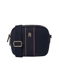 Tommy Hilfiger Damen Kameratasche "POPPY CAMERA BAG CORP", blau, Textil, Lederimitat, Taschen, Damen Umhängetasche, Schultertasche, Minibag mit