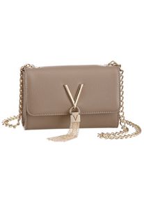 Valentino Handbags VALENTINO BAGS Damen Umhängetasche "DIVINA", grau, Lederimitat, Taschen, Handtasche Damen Tasche Damen Schultertasche Kettentasche