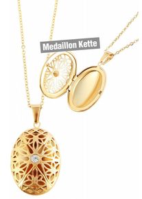 Adelia´s ADELIA ́S Damen Kette mit Anhänger "Neuheit 2025 - Damen Edelstahl Halskette mit Anhänger", unbekannt, Edelstahl, gold, Edelstahl, Halsketten