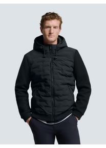 NO EXCESS Herren Softshelljacke "NO EXCESS Versiegelte Jacke mit Kapuze", blau, Gr. XL, 100% Polyester, Jacken