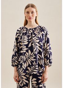 Seidensticker Damen Tunika "Schwarze Rose", blau, Gr. 34, geblümt, 100% Viskose, Tuniken