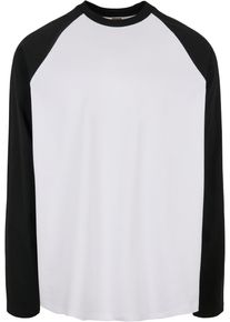 Urban Classics Herren Longsleeve "Urban Classics Herren Organic Oversized Raglan Longsleeve", weiß, klassisch, Gr. M, unifarben, 100% Baumwolle,