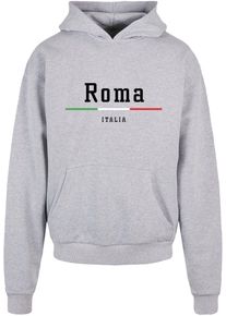 Merchcode Herren Kapuzensweatshirt "Merchcode Herren Roma Ultra Heavy Hoody", grau, Gr. L, bedruckt, 100% Baumwolle, Sweatshirts